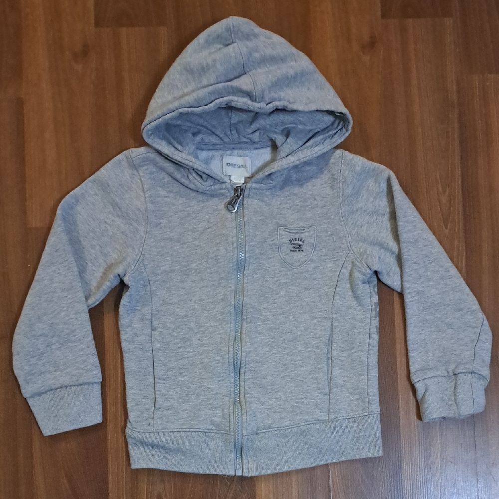 Diesel Light Gray Kids Hoodie